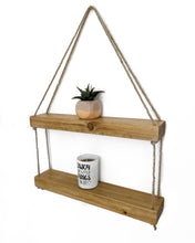 Load image into Gallery viewer, Chunky Hanging Shelf Medium Brown