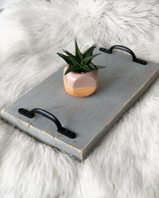 Load image into Gallery viewer, Ottoman Decorative Tray Distressed Grey