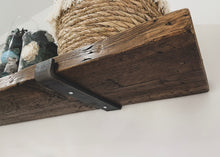 Load image into Gallery viewer, Raw Steel Shelf Brackets