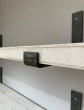 Load image into Gallery viewer, Raw Steel Shelf Brackets