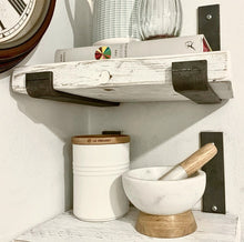 Load image into Gallery viewer, Scaffold Board Shelf DISTRESSED WHITE