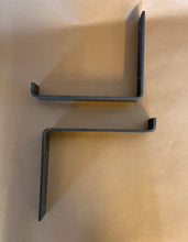 Load image into Gallery viewer, Raw Steel Shelf Brackets