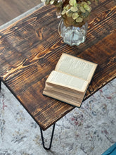 Load image into Gallery viewer, Rustic Coffee Table with Hairpin Legs
