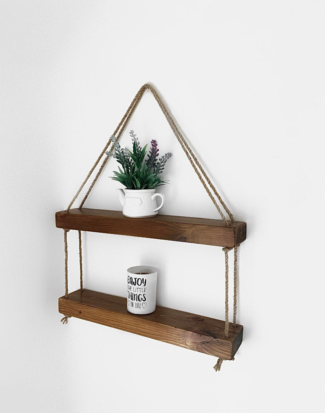 Chunky Hanging Shelf Dark Brown