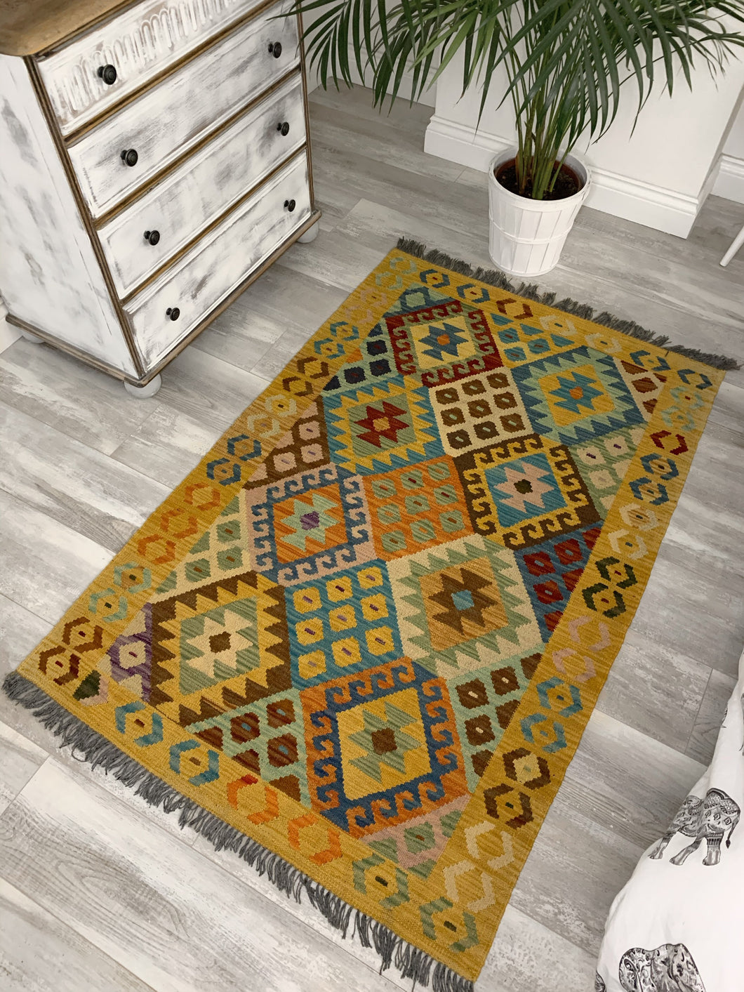 Handmade Kilim Wool Rug