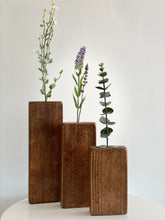 Load image into Gallery viewer, Set Of 3 Wooden Vases | Home Decor
